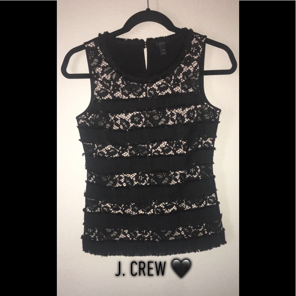 NWOT J Crew fringe blouse !